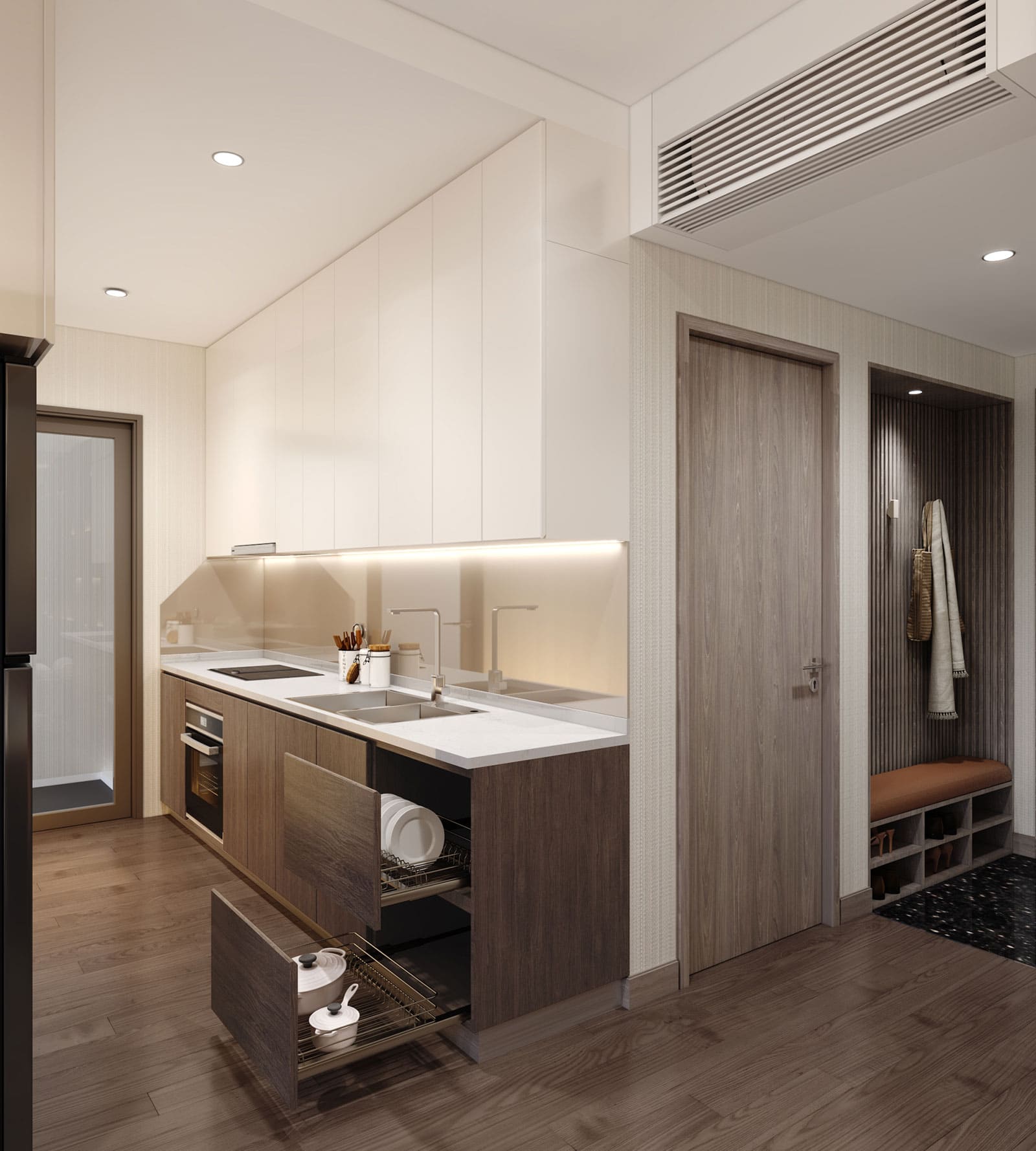 Hình ảnh phối cảnh nội thất căn hộ Akari City được phát triển bởi chủ đầu tư Nam Long.