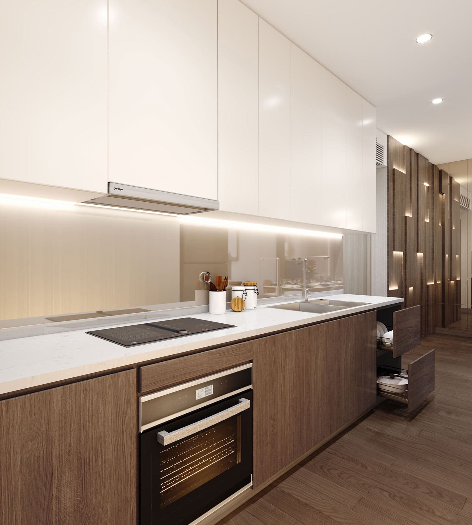 Hình ảnh phối cảnh nội thất căn hộ Akari City được phát triển bởi chủ đầu tư Nam Long.