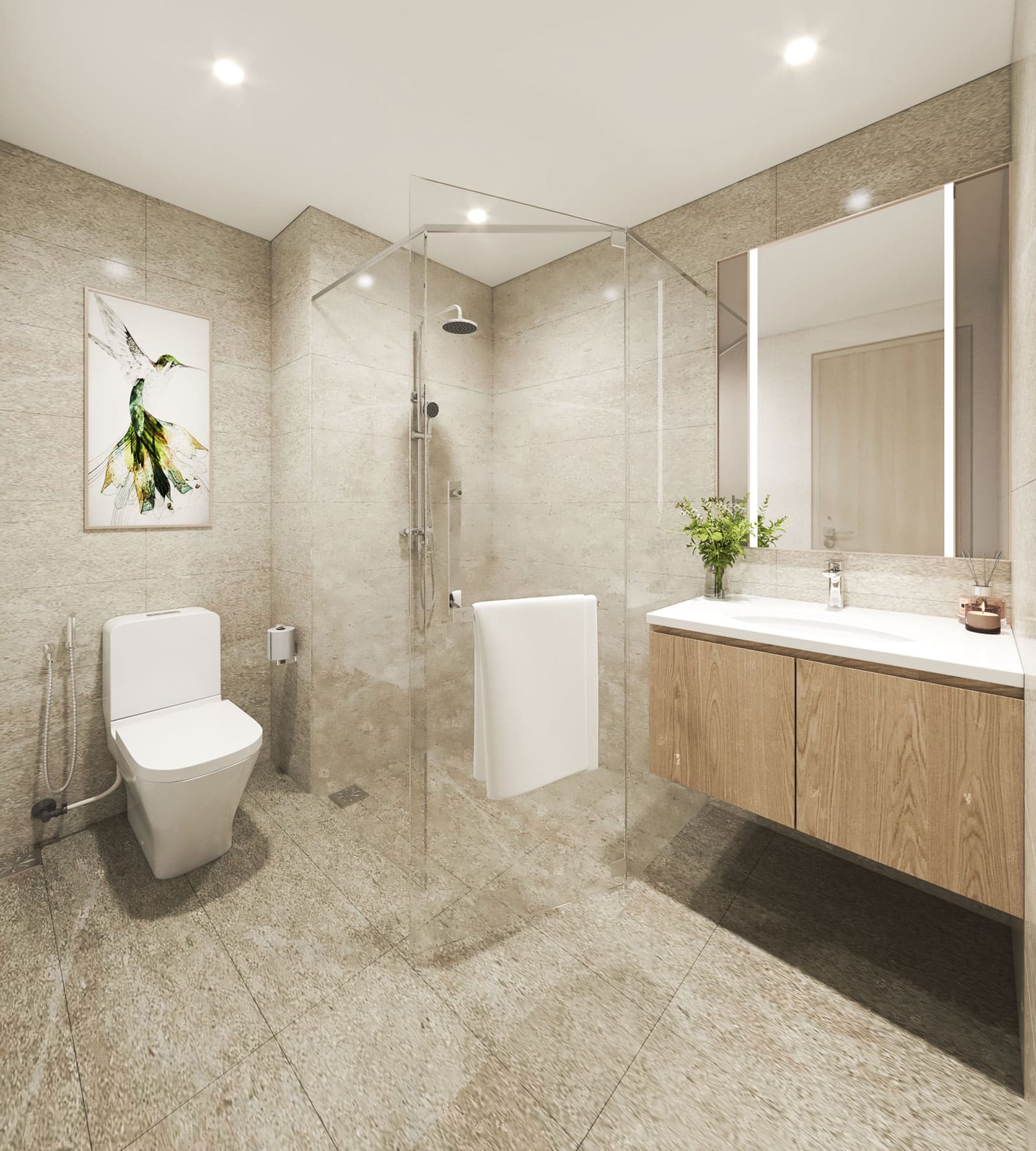 Hình ảnh phối cảnh nội thất căn hộ Akari City được phát triển bởi chủ đầu tư Nam Long.