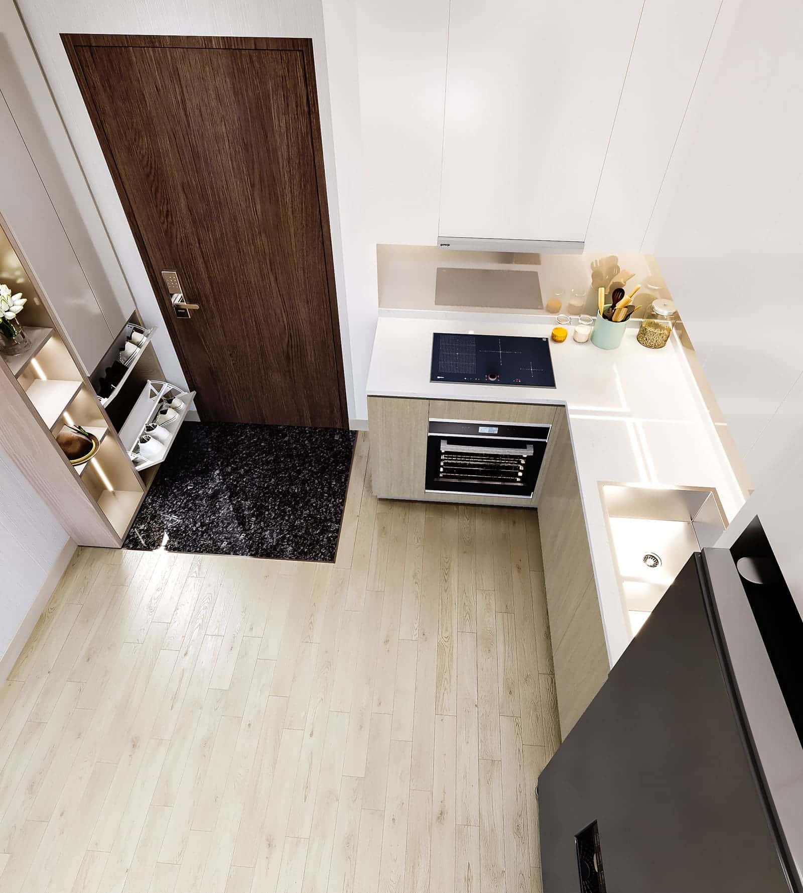 Hình ảnh phối cảnh nội thất căn hộ Akari City được phát triển bởi chủ đầu tư Nam Long.