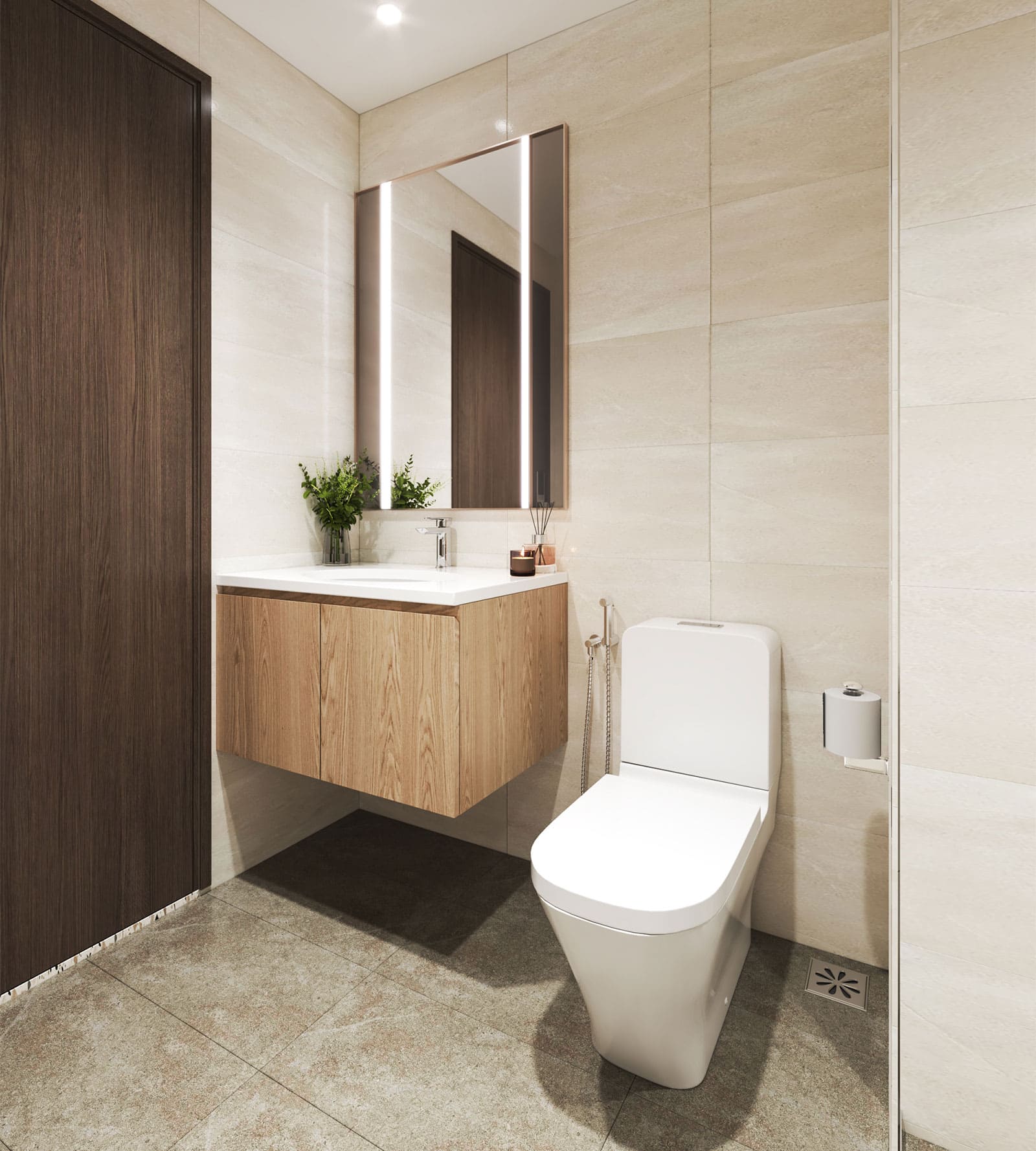 Hình ảnh phối cảnh nội thất căn hộ Akari City được phát triển bởi chủ đầu tư Nam Long.