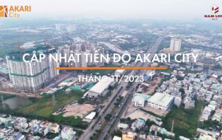 Tiến độ xây dựng dự án Akari City Võ Văn Kiệt vào tháng 11 năm 2023.