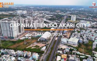 Tiến độ xây dựng dự án Akari City Võ Văn Kiệt vào tháng 5 năm 2024.