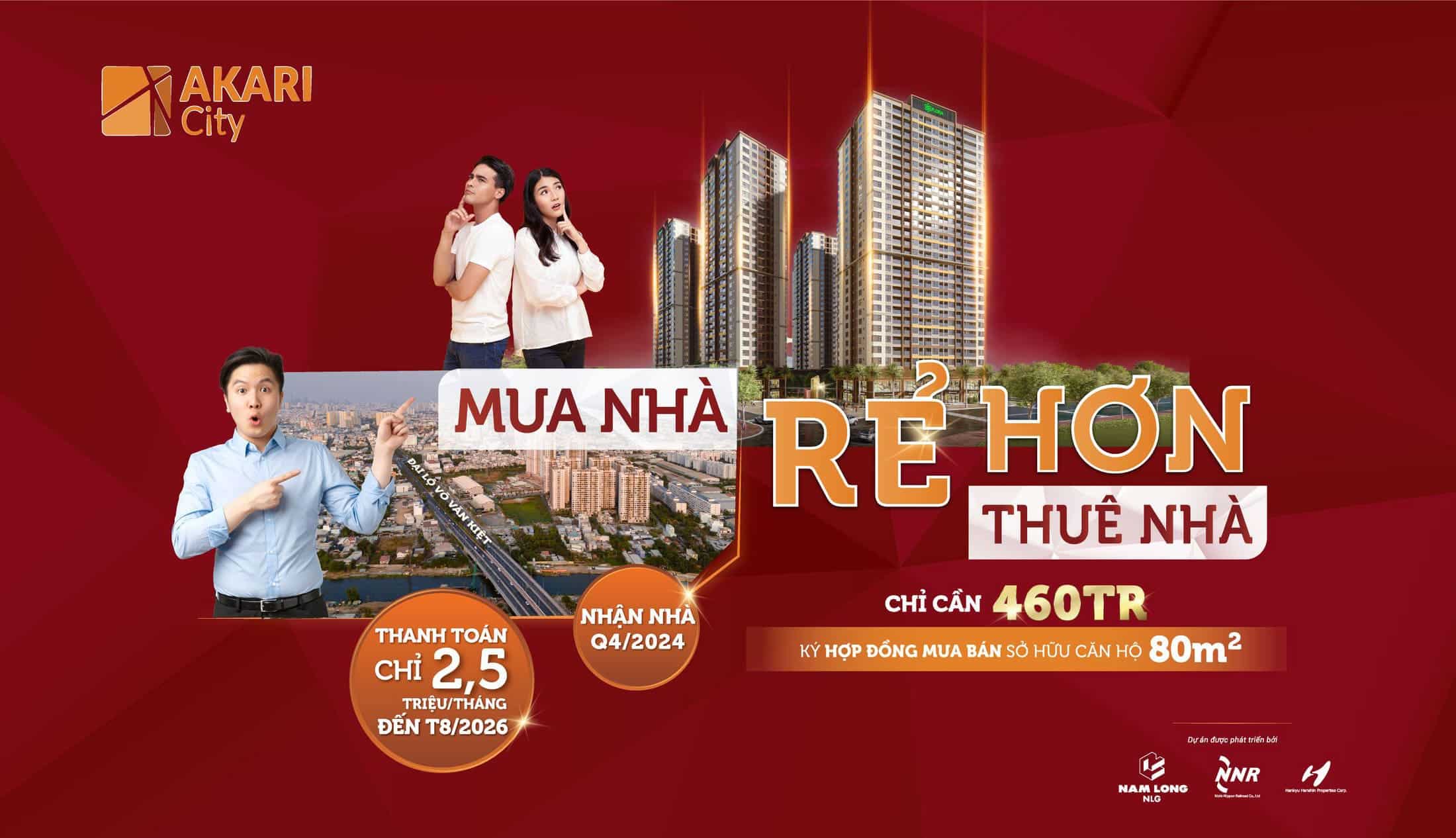 Căn hộ Akari City mặt tiền đại lộ Võ Văn Kiệt, Nhận nhà cuối năm 2024, Tiềm năng khai thác lợi nhuận từ Cho Thuê vượt trội.