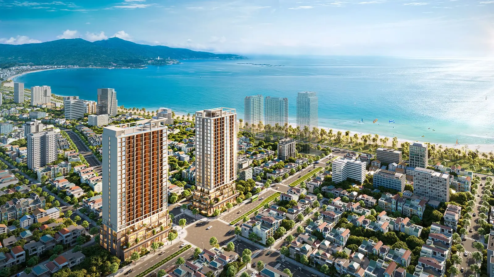 Dự án Sun Costa Residences Đà Nẵng với tầm nhìn biển tuyệt đẹp và vị trí đắc địa trung tâm.