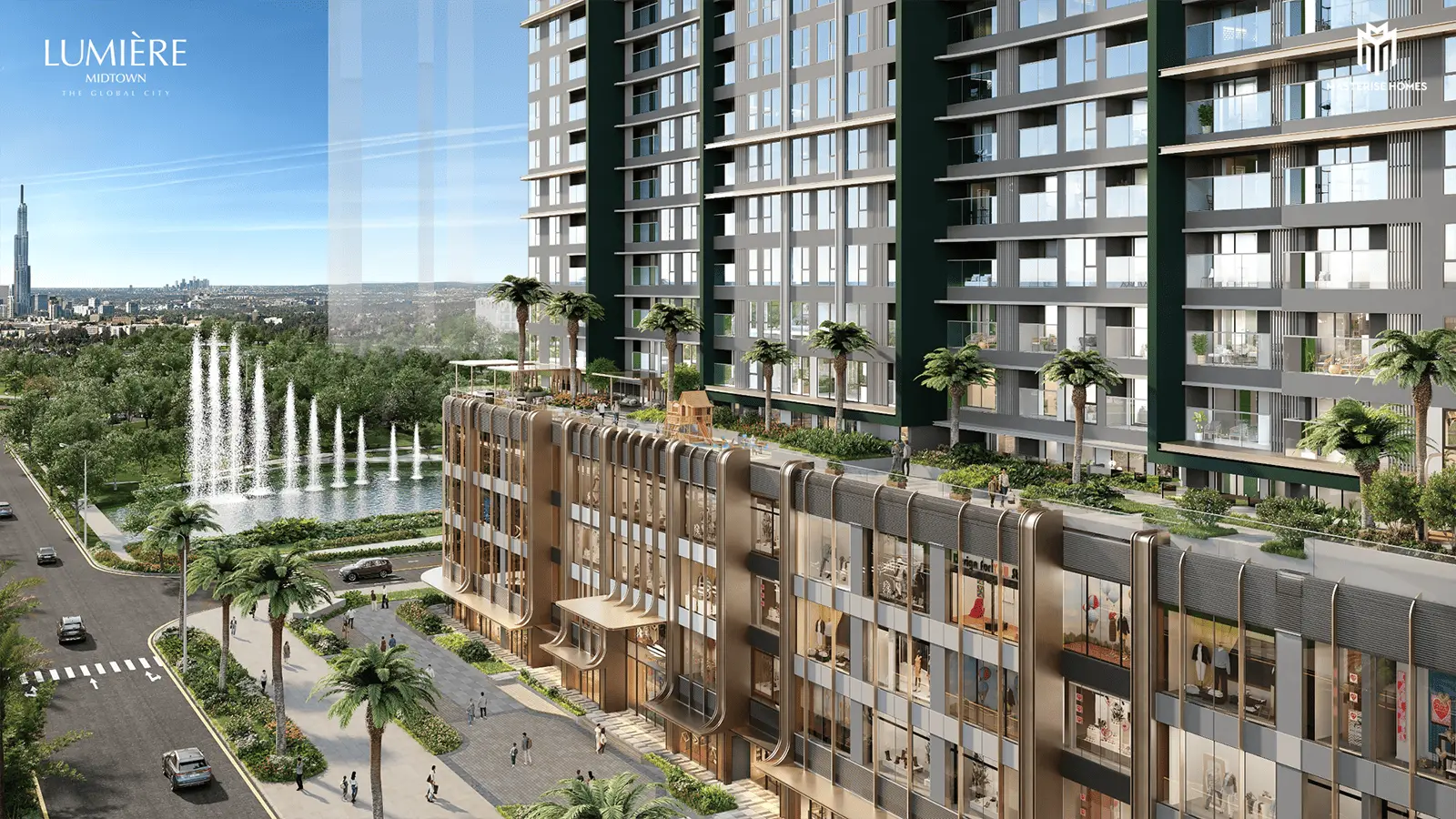 LUMIÈRE Midtown – Kiến trúc hiện đại đẳng cấp giữa lòng The Global City, nơi hòa quyện của thiên nhiên và cuộc sống phồn hoa.